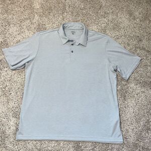 Ashworth Gray Striped Short Sleeve Golf Polo Shirt XL